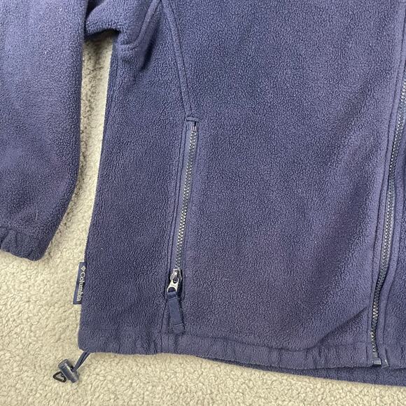 Columbia Women's Large Blue Long Sleeve Fleece Sweatshirt w/ Pockets - Picture 3 of 11